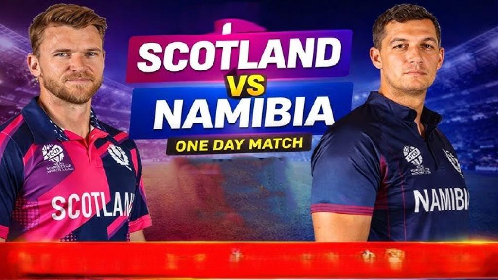 নামিবিয়া–স্কটল্যান্ড ম্যাচ: লড়াইয়ে ফিরছে নামিবিয়া, স্টিনক্যাম্প–গ্রিন জুটির দৃঢ়তা