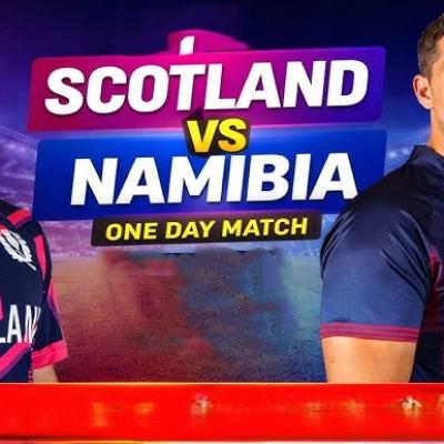 নামিবিয়া–স্কটল্যান্ড ম্যাচ: লড়াইয়ে ফিরছে নামিবিয়া, স্টিনক্যাম্প–গ্রিন জুটির দৃঢ়তা