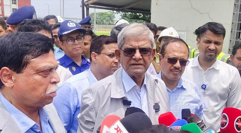 প্রতিদিন মেঘনা নদীর ৫০ কোটি লিটার পানি রাজধানীতে সরবরাহ করা হবে: মির্জা ফখরুল